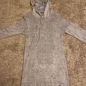 Grey chill hoodie dress
